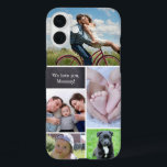 Gepersonaliseerde familieherinneringen Fotocollage iPhone 16 Plus Hoesje<br><div class="desc">Personaliseer deze telefoonhoes voor moeder met haar favoriete foto. Vul de fotocollage waar ze elke dag naar kan kijken. Inclusief foto's van de kinderen,  huisdieren,  partner,  het hele gezin. Krijtbord blok met aanpasbare tekst "We love you mommy"</div>
