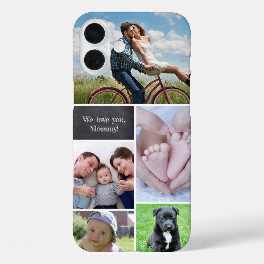 Gepersonaliseerde familieherinneringen Fotocollage Case-Mate iPhone Case (Achterkant)