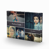 Gepersonaliseerde familienaam, 5 Foto Collage (Rechts)