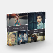 Gepersonaliseerde familienaam, 5 Foto Collage (Links)