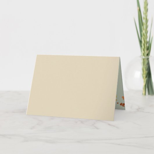 Gepersonaliseerde familienaam | Christelijke Thank Feestdagen Kaart (Achterkant)