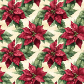 Gepersonaliseerde familienaam Christmas poinsettia Servet
