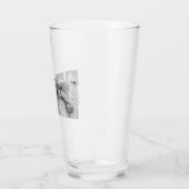 Gepersonaliseerde familienaam Collage Foto Gift Glas (Links)