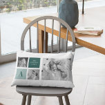 Gepersonaliseerde familienaam Collage Foto Gift Kussen<br><div class="desc">Introductie van onze nieuwste gepersonaliseerde familienaam cadeau: Trendy Collage Photo & Green Theme! Dit unieke en stijlvolle cadeau is ontworpen om de speciale momenten van uw familie te vieren en een vleugje op natuur geïnspireerde elegantie toe te voegen aan uw interieur.</div>