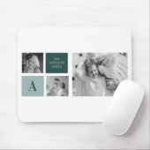 Gepersonaliseerde familienaam Collage Foto Gift Muismat (Met muis)
