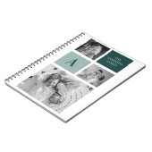 Gepersonaliseerde familienaam Collage Foto Gift Notitieboek (Linkerzijde)