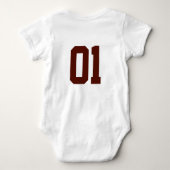 Gepersonaliseerde Familienaam Football Team All St Romper (Achterkant)