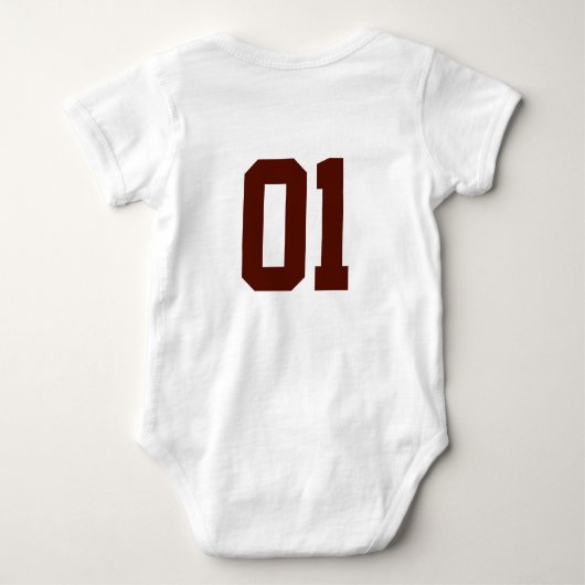 Gepersonaliseerde Familienaam Football Team All St Romper (Achterkant)