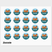Gepersonaliseerde familienaam Gingerbread Stickers (Vel)