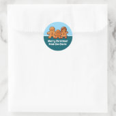 Gepersonaliseerde familienaam Gingerbread Stickers (Tas)