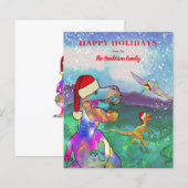 Gepersonaliseerde familienaam Kinder Dinosaurus Ke (Voorkant / Achterkant)