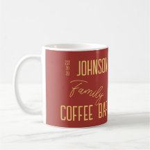 Gepersonaliseerde familienaam Koffie