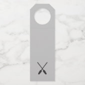 Gepersonaliseerde familienaam Lake House Welkom Flessenhanger (Achterkant)