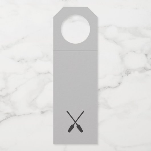 Gepersonaliseerde familienaam Lake House Welkom Flessenhanger (Achterkant)