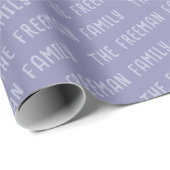 Gepersonaliseerde familienaam Modern Cadeaupapier (Rol Hoek)