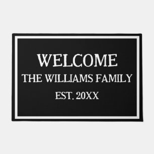Gepersonaliseerde familienaam Monogram Deurmat