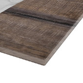 Gepersonaliseerde familienaam Monogram Wood en mar Snijplank (Hoek)