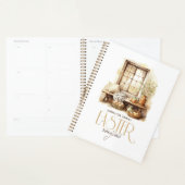 Gepersonaliseerde familienaam Pasen Beige Planner (Display)