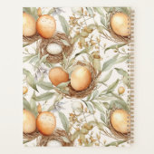 Gepersonaliseerde familienaam Pasen Beige Planner (Achterkant)