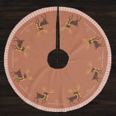 Gepersonaliseerde familienaam Rendier Kerstmis Kerstboom Rok