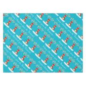 Gepersonaliseerde familienaam voor rendieren Happy Tafelkleed (Voorkant (Horizontaal))