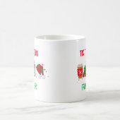 Gepersonaliseerde familienaam Vrolijk Kerstfeest Koffiemok (Center)