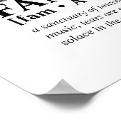 Gepersonaliseerde familieportret aangepaste berich poster (Hoek)