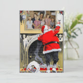 Gepersonaliseerde Familieportret Kerst Kaart (Staand voorkant)