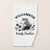 Gepersonaliseerde familievakantie bad handdoek (Handdoek)