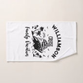 Gepersonaliseerde familievakantie bad handdoek (Handdoek)