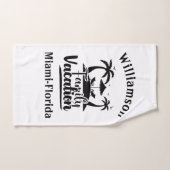 Gepersonaliseerde familievakantie bad handdoek (Handdoek)