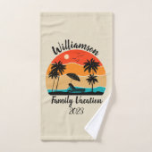 Gepersonaliseerde familievakantie bad handdoek (Handdoek)