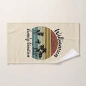 Gepersonaliseerde familievakantie bad handdoek (Handdoek)