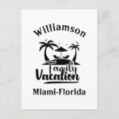 Gepersonaliseerde familievakantie briefkaart (Voorkant)