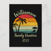 Gepersonaliseerde familievakantie briefkaart (Voorkant)