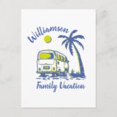 Gepersonaliseerde familievakantie briefkaart (Voorkant)