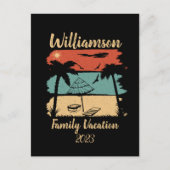 Gepersonaliseerde familievakantie briefkaart (Voorkant)