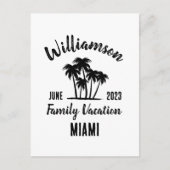 Gepersonaliseerde familievakantie briefkaart (Voorkant)