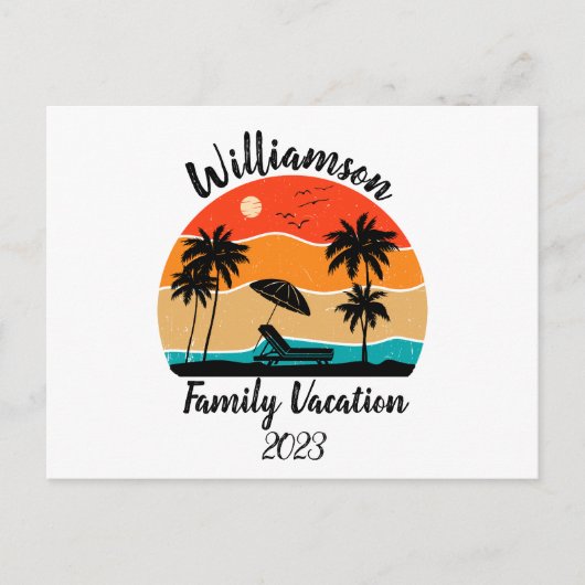 Gepersonaliseerde familievakantie feestdagenkaart (Voorkant)