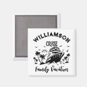 Gepersonaliseerde familievakantie magneet (Voorkant / Achterkant)