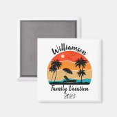 Gepersonaliseerde familievakantie magneet (Voorkant / Achterkant)