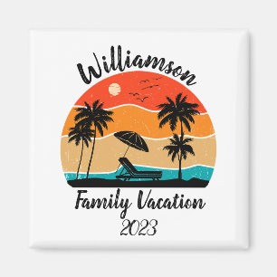 Gepersonaliseerde familievakantie magneet