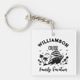 Gepersonaliseerde familievakantie sleutelhanger