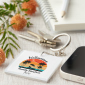 Gepersonaliseerde familievakantie sleutelhanger (Voorkant Rechts)