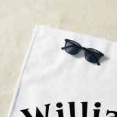 Gepersonaliseerde familievakantie strandlaken (In situ)