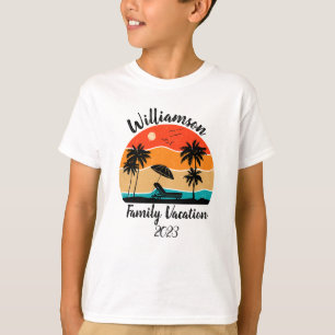 Gepersonaliseerde familievakantie t-shirt