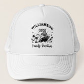 Gepersonaliseerde familievakantie trucker pet (Voorkant)