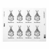 Gepersonaliseerde  Family Crest Bookplate Etiket (Full Sheet)