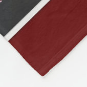 Gepersonaliseerde Family Square Photo Collage Rood Fleece Deken (Hoek)