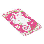 Gepersonaliseerde Fancy versierde olifant platte m Magneet (Rechterzijde)